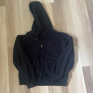Uniqlo Black Thermal Zip Up Hoodie